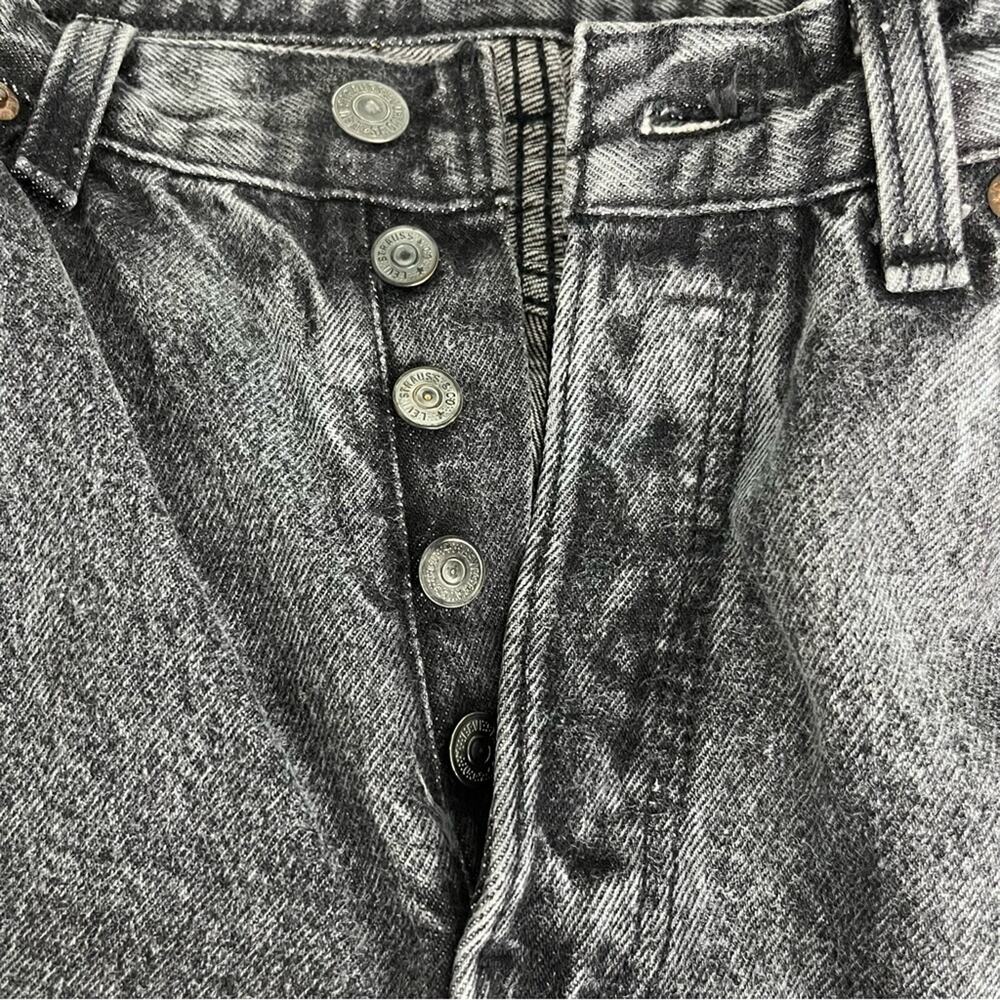 Vintage Levi’s High Rise Straight Leg Made In USA Faded Black Women’s 27 - Picture 8 of 12